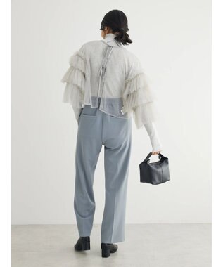 Green Parks ・ＥＬＥＮＣＡＲＥ　ＤＵＥ　２ｗａｙチュールブラウス Light Gray