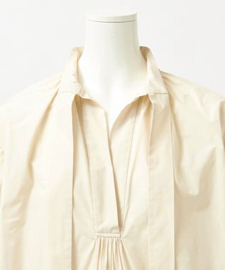 23区 【R(アール)】ポリエステルシルクタフタ ボウタイ ブラウス アイボリー系