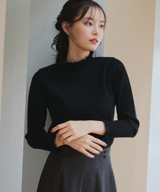 洗える】 フリル衿ニットトップス / Tiaclasse | ファッション通販 