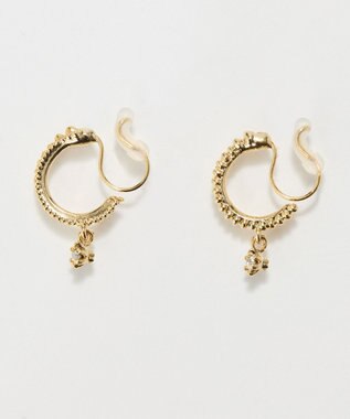 Phoebe 〈痛くないシリーズ/金属アレルギー対応〉ミルキースパークライトフィットイヤリング/ニッケルフリー/星 ゴールド