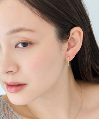 Phoebe 〈痛くないシリーズ/金属アレルギー対応〉ミルキースパークライトフィットイヤリング/ニッケルフリー/星 ゴールド