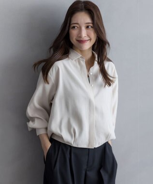 組曲 バウンディングシャーティングカシュクール ブラウス アイボリー系