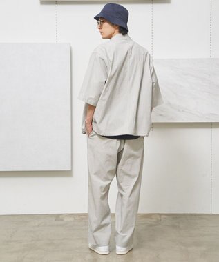 J.PRESS YORK STREET 【UNISEX】コットンリネンハーフスリーブシャツ ブルゾン ブラック系2