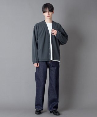 WEGO 【2点SET/ユニセックス着用ITEM】アンサンブルカーディガン（LS） ブラック中濃色