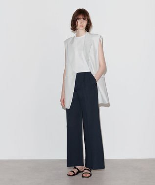 NAVE 【Nave　洗える】クリアジャージー ノースリーブ ホワイト系