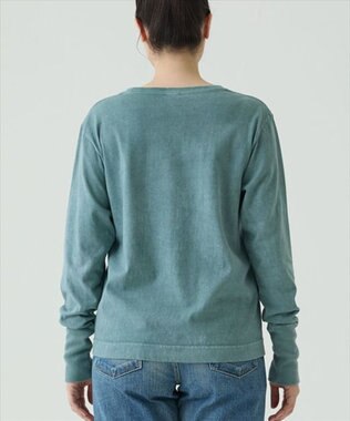 caqu caqu x GoodOn roundneck L/S tee  シンプルゆったりフィットシャツ green