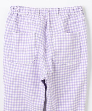 ANY KIDS ひんやりクール ギンガムパンツ ラベンダー×ギンガム