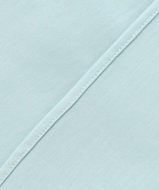 J.PRESS LADIES キャタピラシャツジャージー バンドカラー カットソー ライトアクア系