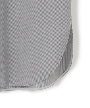 ICB 【CLASSY.1月号掲載・洗える】 クリーンブロード ボウタイブラウス ブラックストライプ系