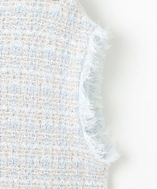 自由区 【Precious 5月号掲載】【カトリエムブーケ】Couleur tweed ツイードワンピース サックス系