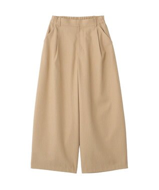 CRAFT STANDARD BOUTIQUE ストライプタックカーブパンツ Stripe Beige