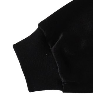 WEGO VネックナンバリングサテンBIGスウェット ブラック