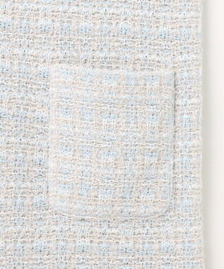 自由区 【Precious 5月号掲載】【カトリエムブーケ】Couleur tweed ツイードワンピース サックス系