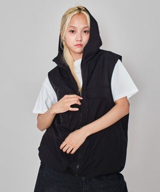 ユニセックス着用ITEM】フードナイロンベスト / WEGO | ファッション