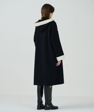 GRACE CONTINENTAL ラインフードリバーコート ブラック