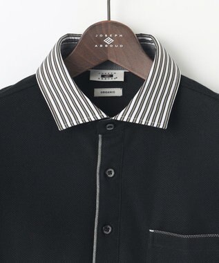 JOSEPH ABBOUD 【オーガニックコットン】ダディポロシャツ ブラック系