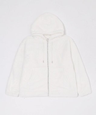 WEGO 【ユニセックス着用ITEM/MLサイズ展開】エコファーグラフィックブルゾン ホワイト