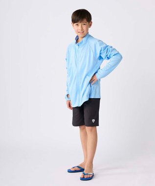 OP／FILA 【STAR OF LIFE】ラッシュガードスタンドカラー サックス