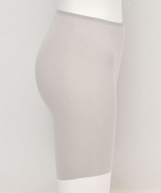 Wing インナー 【綿の贅沢オーガニック　フラットタイプ】 オーガニックコットン混素材 ひびきにくくさらっと薄くて軽い ３分丈 ER1348 ウイング／ワコール シェルベージュ