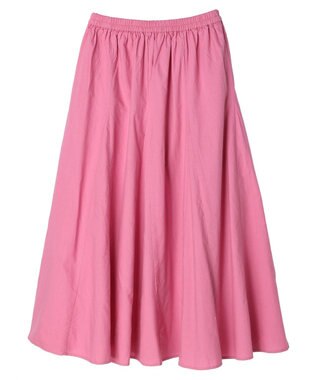 Green Parks Ｉ　切替ギャザーロングスカート Pink