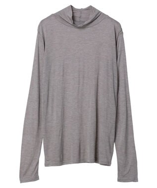 Green Parks ■Ｆｉｒｓｔ　Ｌｏｖｅ　シアーハイネックプルオーバー Gray Mixture