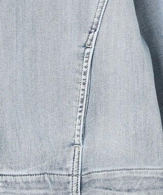 自由区 L 【洗える】ウスカルデニム ジャケット ライトインディゴ