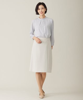 J.PRESS LADIES 【WEB限定カラーあり・洗える】セラテリーダブルクロス フレアー スカート ベージュ系