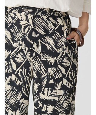 AMERICAN HOLIC イージーケア＋接触冷感プリントリラックスパンツ Black