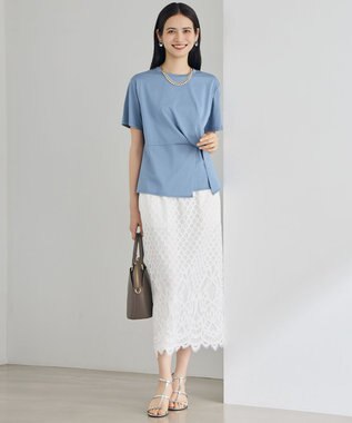 自由区 【SHIHOさん着用・こだわり素材】パネルレース スカート オフ