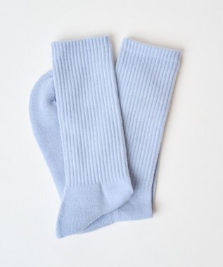 WEGO カラーパイルソックス（R） サックス