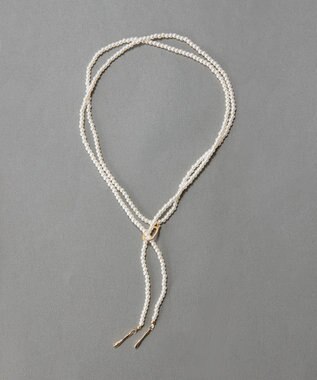 Phoebe 2wayパールチョーカーネックレス/連パール ホワイト