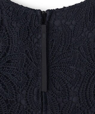 23区 【APPLAUDIR】Brocheリボンブーケレース ドレス ネイビー系