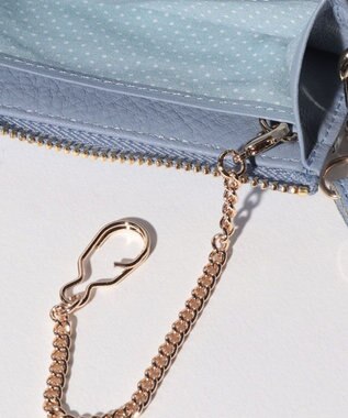 LANVIN en Bleu メラニー キーリング付きマルチケース ブルー