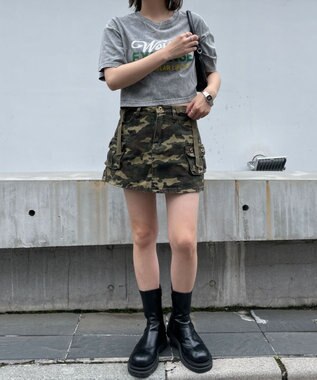 WEGO ヴィンテージウォッシュショートT 柄6