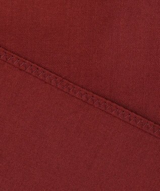 23区 【SLOW/一部店舗限定】テンセルコットンジョーゼット ギャザー ブラウス ワイン系