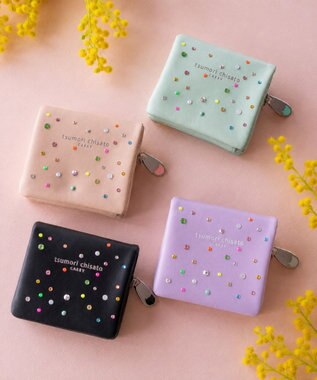 tsumori chisato CARRY キラキラ石 2つ折り財布 ミニ財布