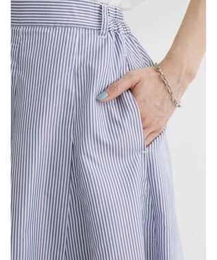 Green Parks ・ＳＵＧＡＲ　ＳＰＯＯＮ　ストライプフレアスカート Blue