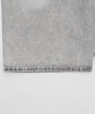 WEGO 【ユニセックス着用ITEM】チェーン付きスーパーバギーデニムショーツ グレー