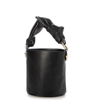 UNBILLION VERYコラボ ペルケ perche / リボンハンドル2WAYバケツショルダーバッグ ブラック