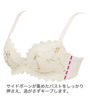 BRADELIS New York】ローズステップ２ブラ23S1 育乳補整 ふんわり寄せ