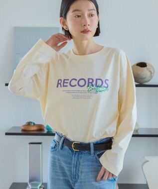 AMERICAN HOLIC ＲＥＣＯＲＤＳロングＴシャツ Light Yellow