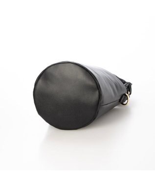 UNBILLION VERYコラボ ペルケ perche / リボンハンドル2WAYバケツショルダーバッグ ブラック