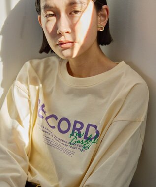 AMERICAN HOLIC ＲＥＣＯＲＤＳロングＴシャツ Light Yellow