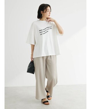 Green Parks ・Ｐｅｔｉｔ　Ｆｌｅｕｒ　ウェーブロゴｐｔＴシャツ Off White