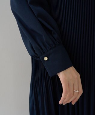 YECCA VECCA マルチwayプリーツワンピース Navy