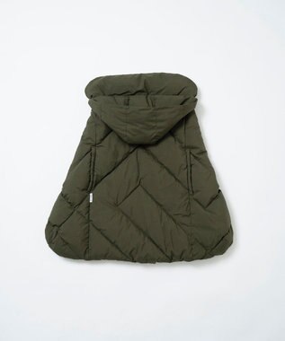 KWD 【簡易ギフト包装・日本製】BABY DOWN CAPE グリーンダウン ベビーダウンケープ カーキ