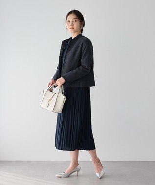 YECCA VECCA マルチwayプリーツワンピース Navy