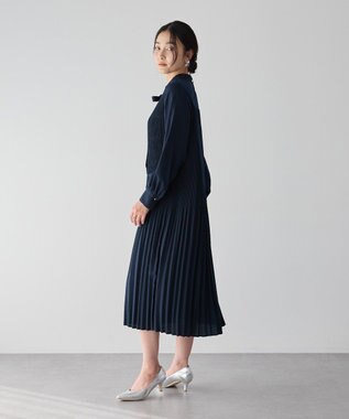 YECCA VECCA マルチwayプリーツワンピース Navy