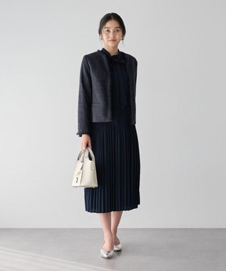 YECCA VECCA マルチwayプリーツワンピース Navy