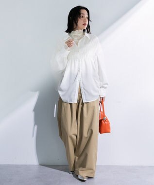 Green Parks 脇シャーリングシャツ Ecru